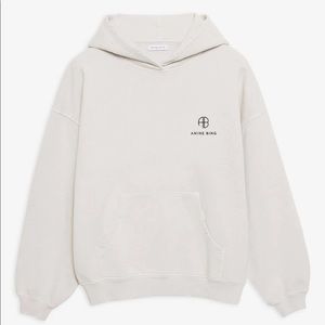 Anine Bing Aiden Hoodie in Stone